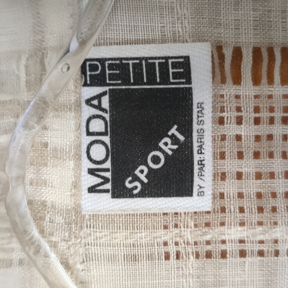 Vintage PARIS STAR* moda sport twin set tank and jacket set. Open weave fabric - Picture 12 of 15